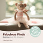 Bearington Collection Tooth Fairy Tooth Holder Plush Pillow for Girls - Hanging Doll for Bed, Door, Nightstand - Bear Sparkles 14"