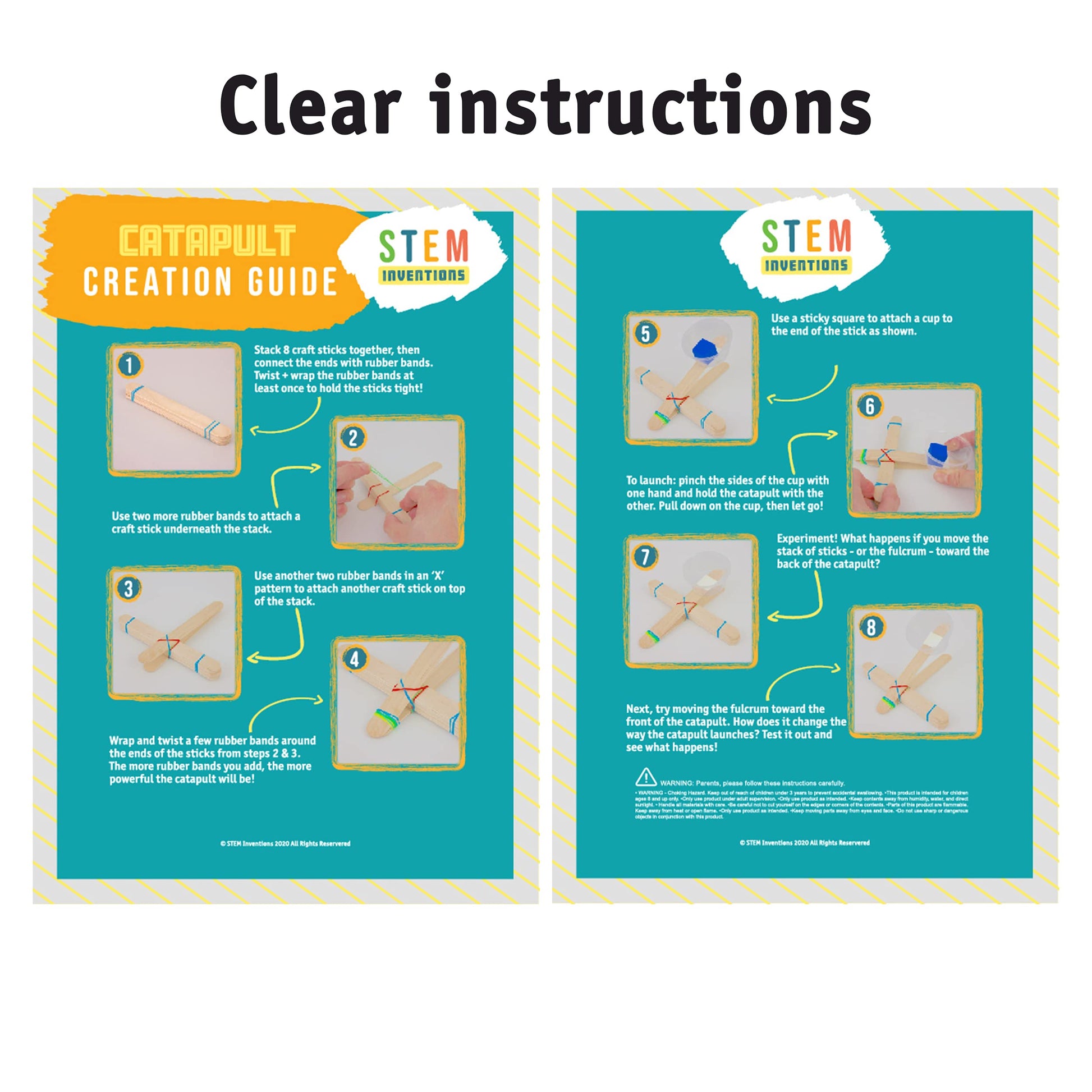 Catapult Kit for Kids, 30-Pack - 30 Mini Catapults for Classrooms, Ages 8+