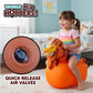 Waddle Hip Hoppers Large Bouncy Hopper Ride On Toys - Inflatable Hopping Animal Bouncer for Kids Girls & Boys, Easy Grip, Stable Base, Outdoor
