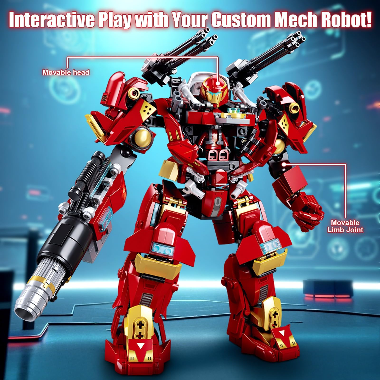 ibrickpark IBLOTIME Mech Robot Building Set, 588 PCS