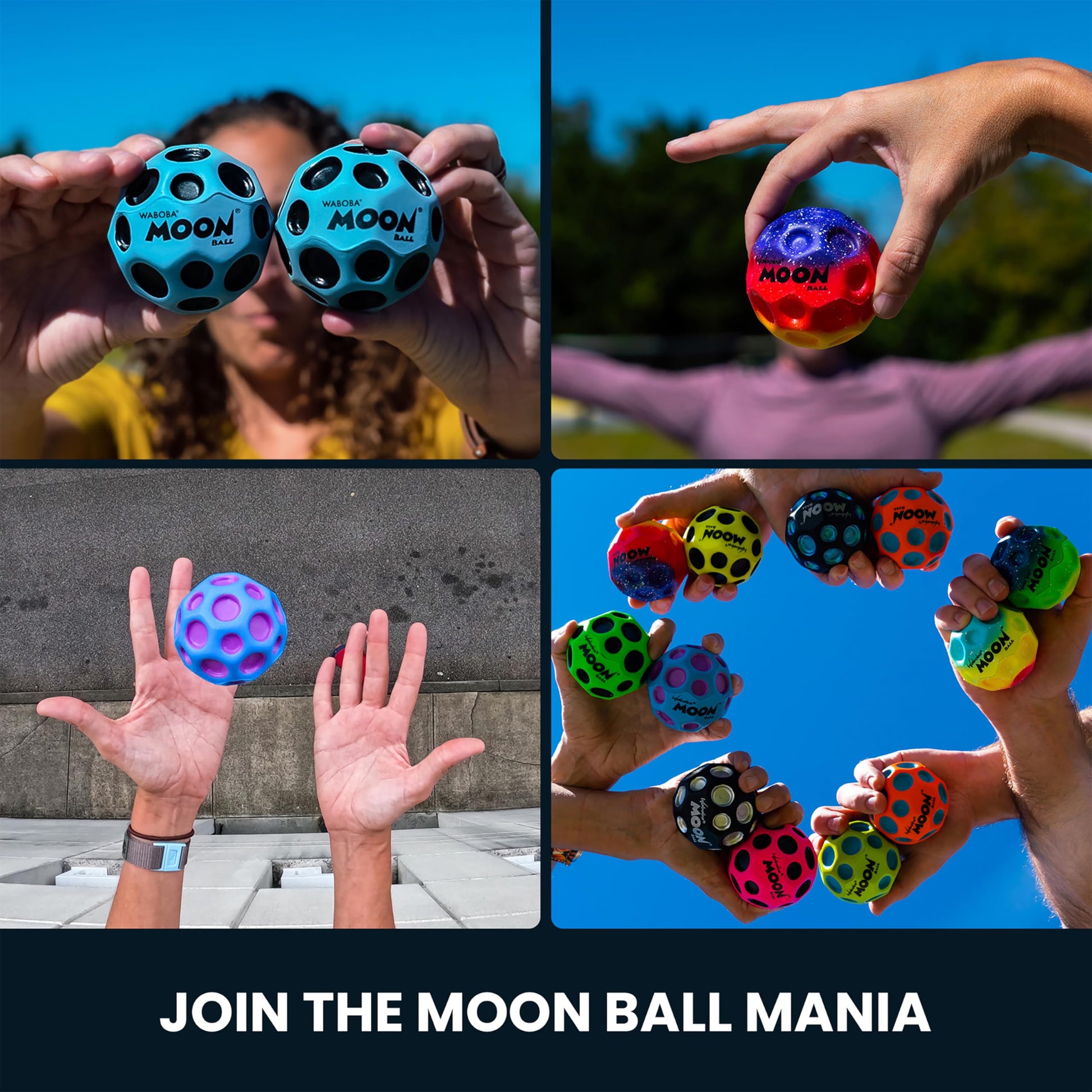 Waboba Moon Ball Martian, Orange, Hyper Bouncy