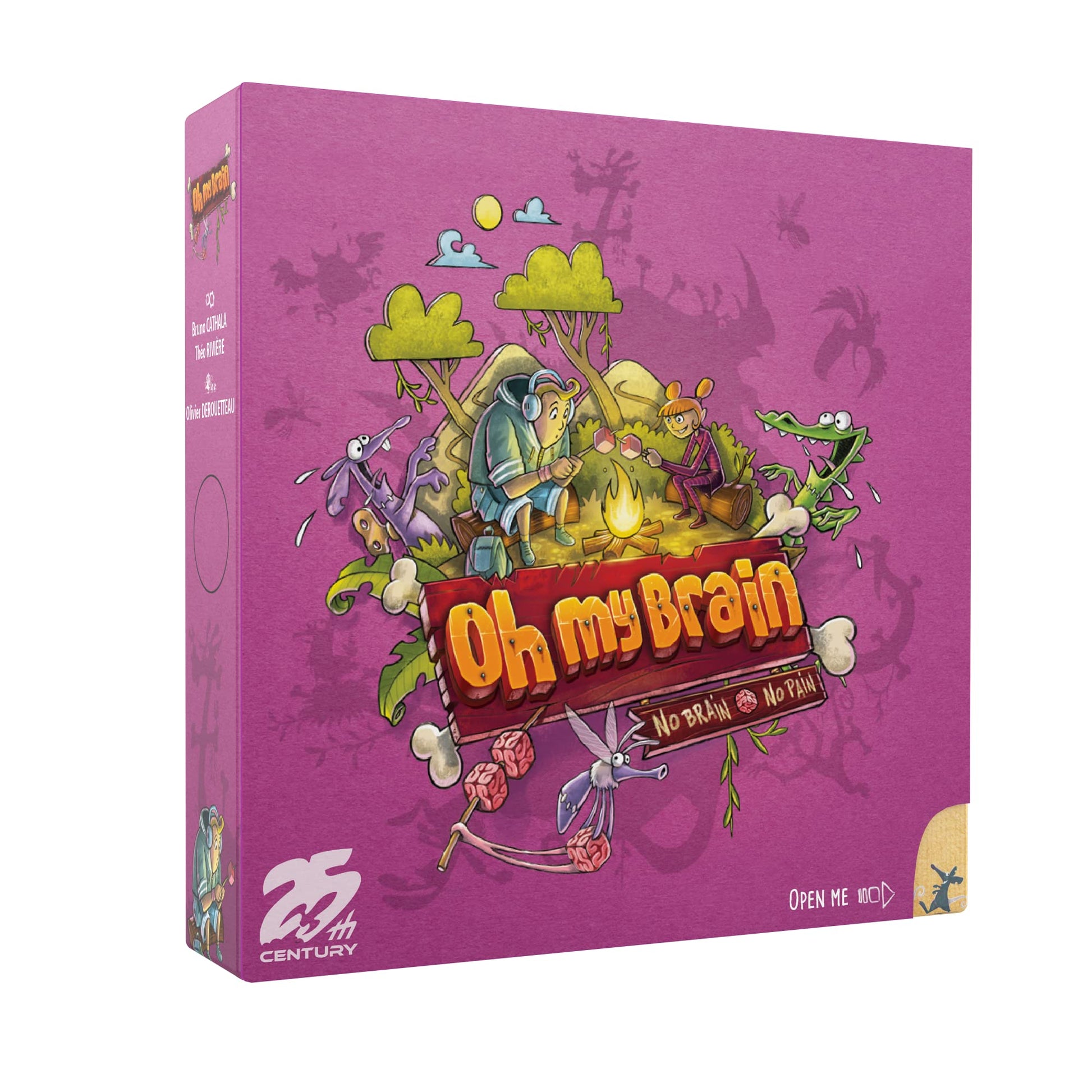 Oh My Brain, A Fast Playing Card Game Featuring Animal Zombies for 2 to 5 Players - 25th Century Games