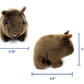 Aeisage Wombat Stuffed Animal 4.5" Plush Small Wombat Toys Cute Australian Souvenirs Tree Bear Gifts for Boys & Girls Super Soft Stuffed Colah
