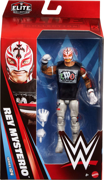 Mattel WWE Elite Action Figure & Accessories, Series #125 Set, 6-inch Collectible Rey Mysterio with 25 Articulation Points & Swappable Hands