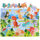 BEESTECH Beginner Dinosaur Puzzles for 3, 4 Year Old Toddlers, 8 Pack Jigsaw Educational Learning Puzzles for Toddlers, 8 Different Dinosaurs