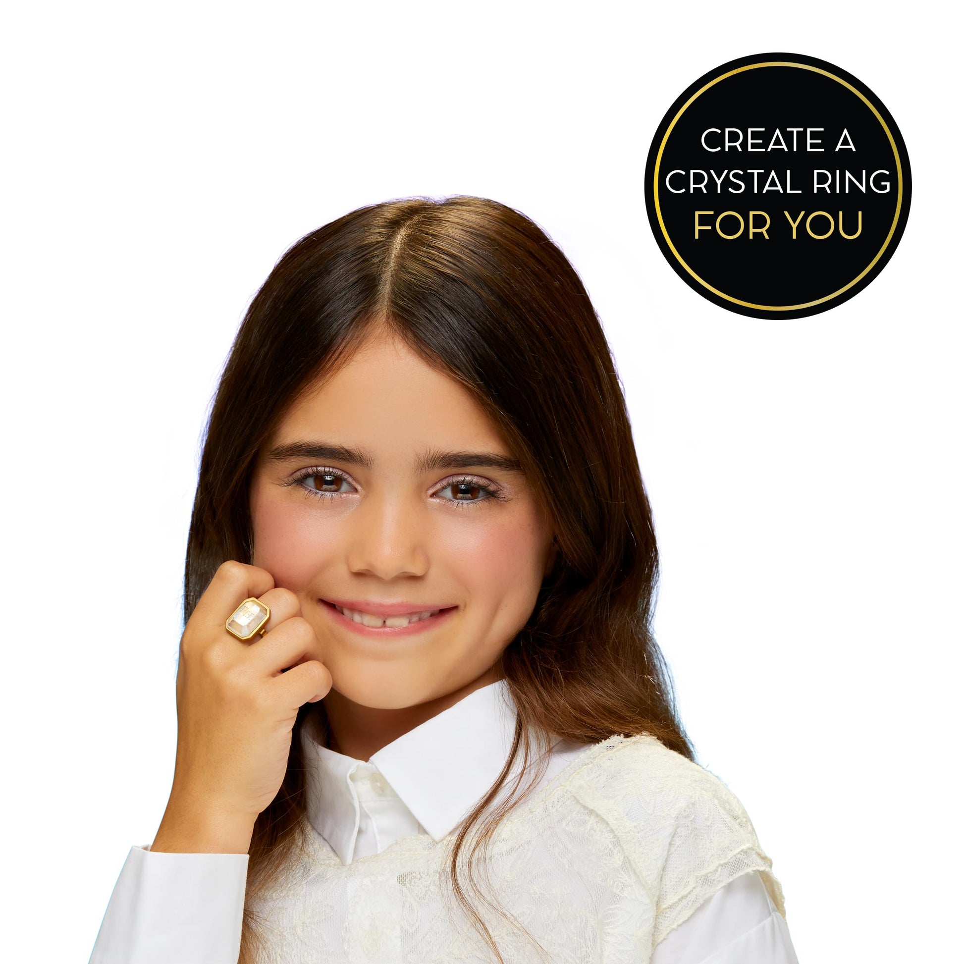 Rainbow High Creative Crystals Amaya - Rainbow 11” Fashion Doll with Crystal Accessory Make It Kit, Ring for You, DIY, Crafts, Resin Play, Kids Gift