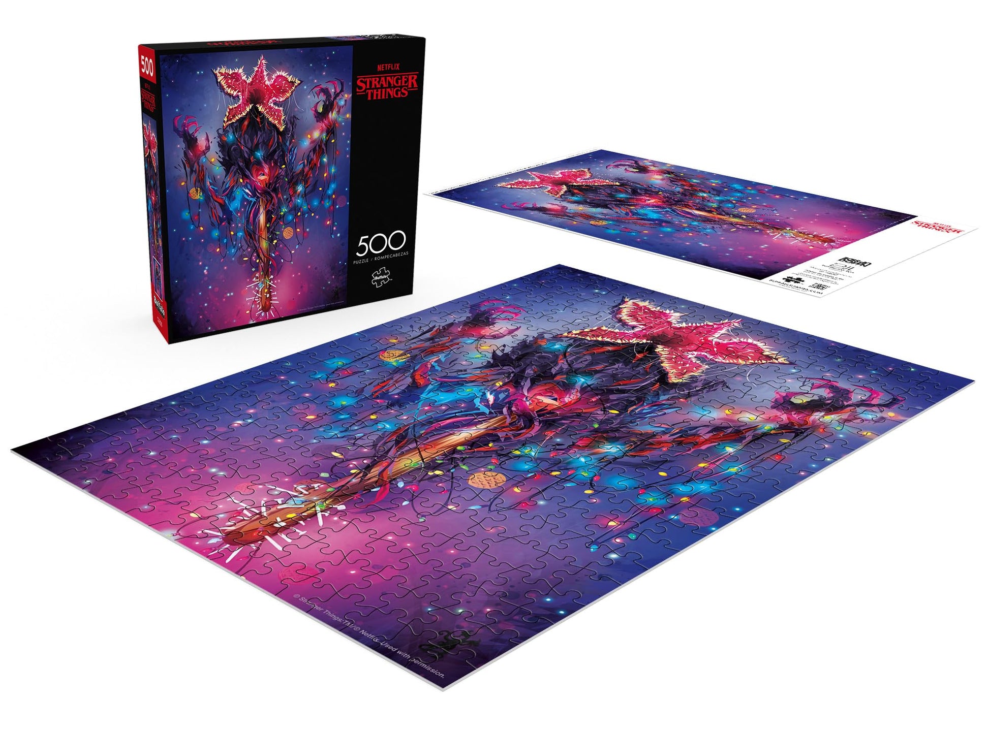 Buffalo Games Stranger Things Merch, Demogorgon Lights, 500 Piece Puzzle