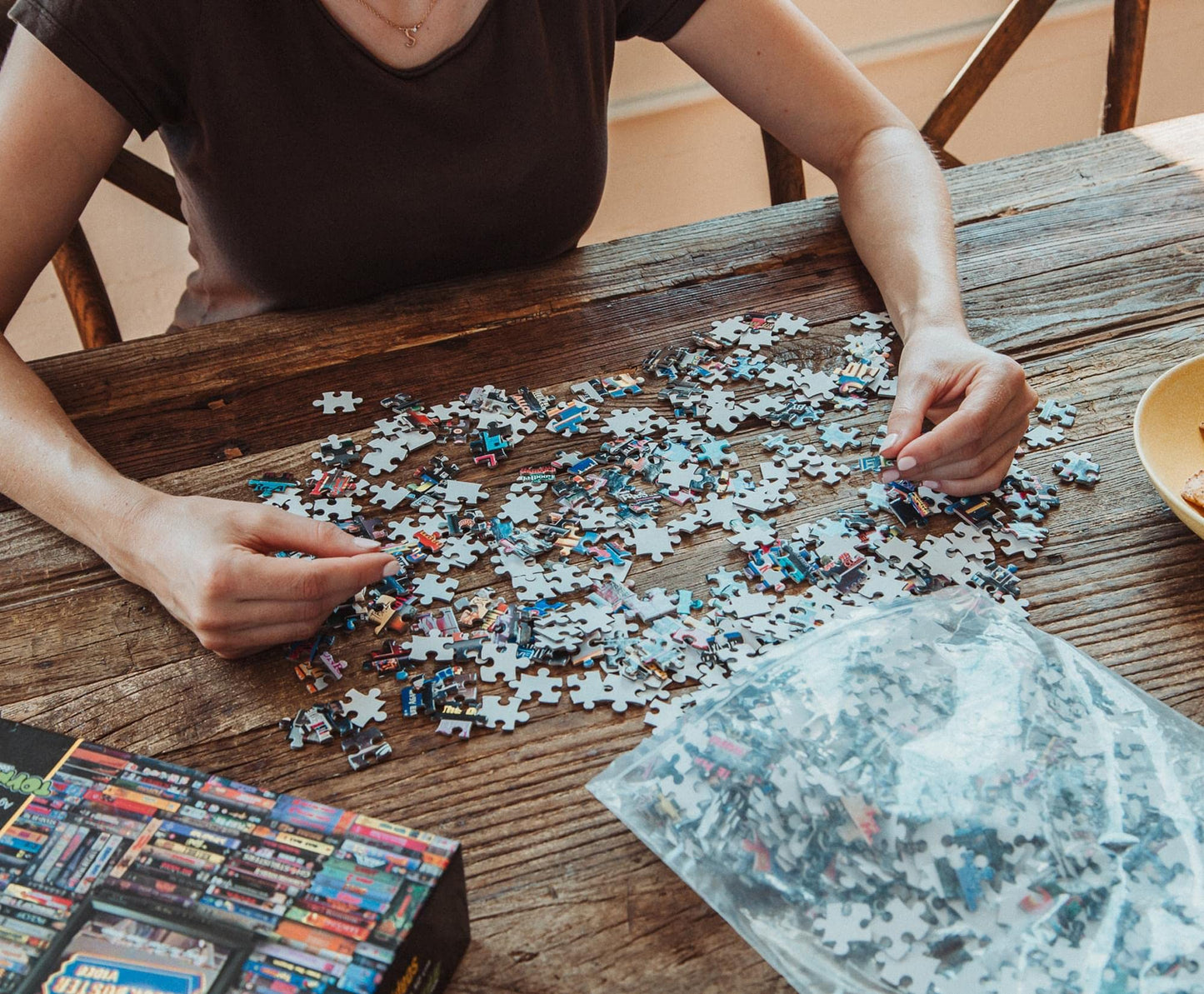 Blockbuster Era 1000-Piece Jigsaw Puzzle, Brain Teaser for Kids and Adults | 28 x 20 Inches