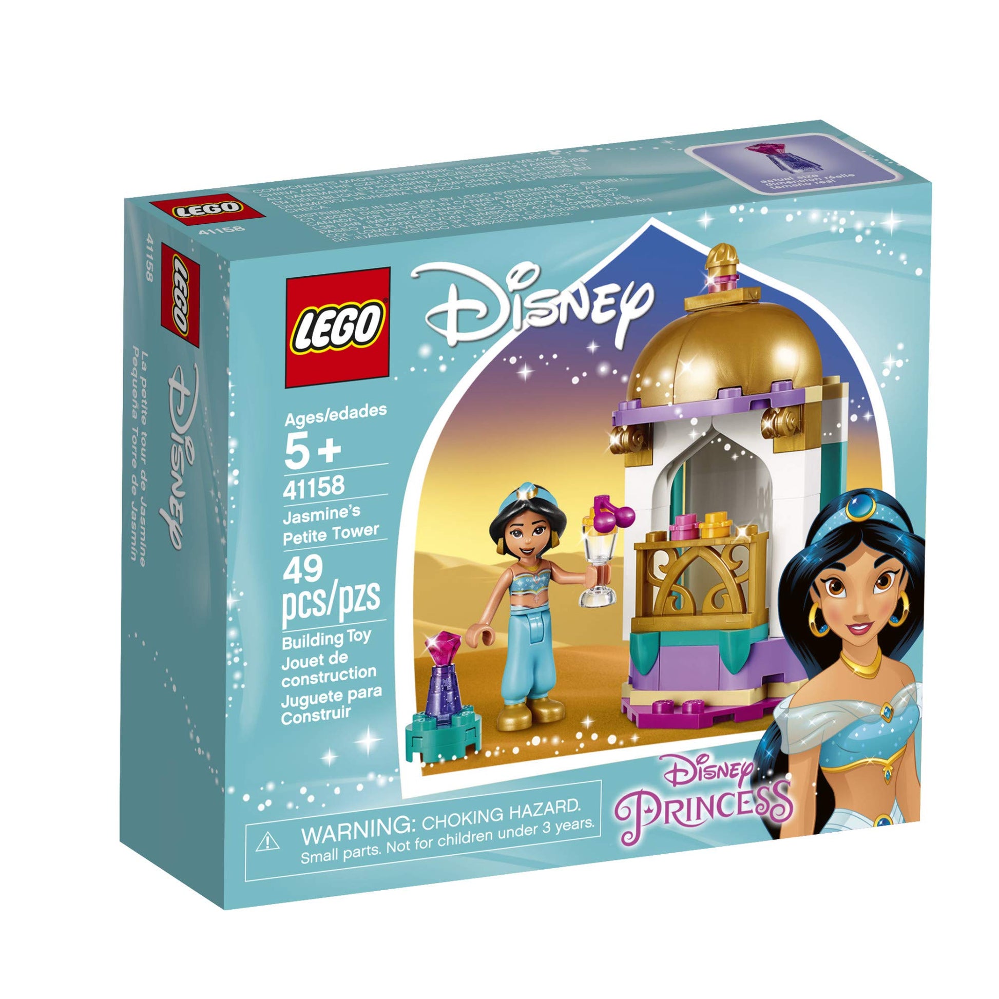LEGO Disney Jasmine’s Petite Tower 41158 Building Kit (49 Pieces)