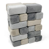 Plush Blocks Mini Foam Building Blocks for Kids (24-Blocks) - Soft Building Blocks for Toddlers, Plush Stackable Foam Blocks, Indoor Play Toy