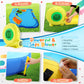 Whubefy Inflatable Water Slide, 8 in 1 Blow Up Crocodile Spray Slide 13.2 x10 Ft Water Bounce House with 2 Water Cannon, Climbing Wall, Basketball