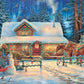 Buffalo Games - Chuck Pinson - Winter's Oasis - 1000 Piece Christmas Jigsaw Puzzle - Festive Puzzles for Adults - Precision-Cut Pieces, Festive