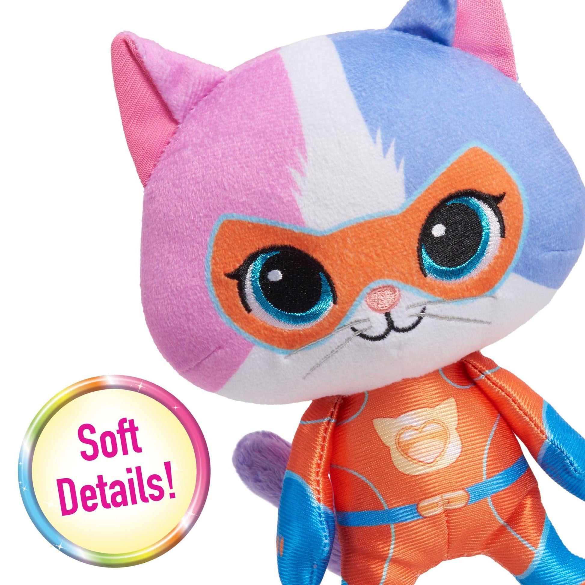 Disney Junior SuperKitties Small Plush Stuffed Animal, Buddy, Kitten, Kids Toys for Ages 2 Up by Just Play