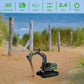 IQKidz Remote Control Excavator Toys for Boys 4-7 Yrs Old - Best Birthday Gift for Kids Age 3 5 8 9 10+, Metal Shovel Construction Vehicles with Light