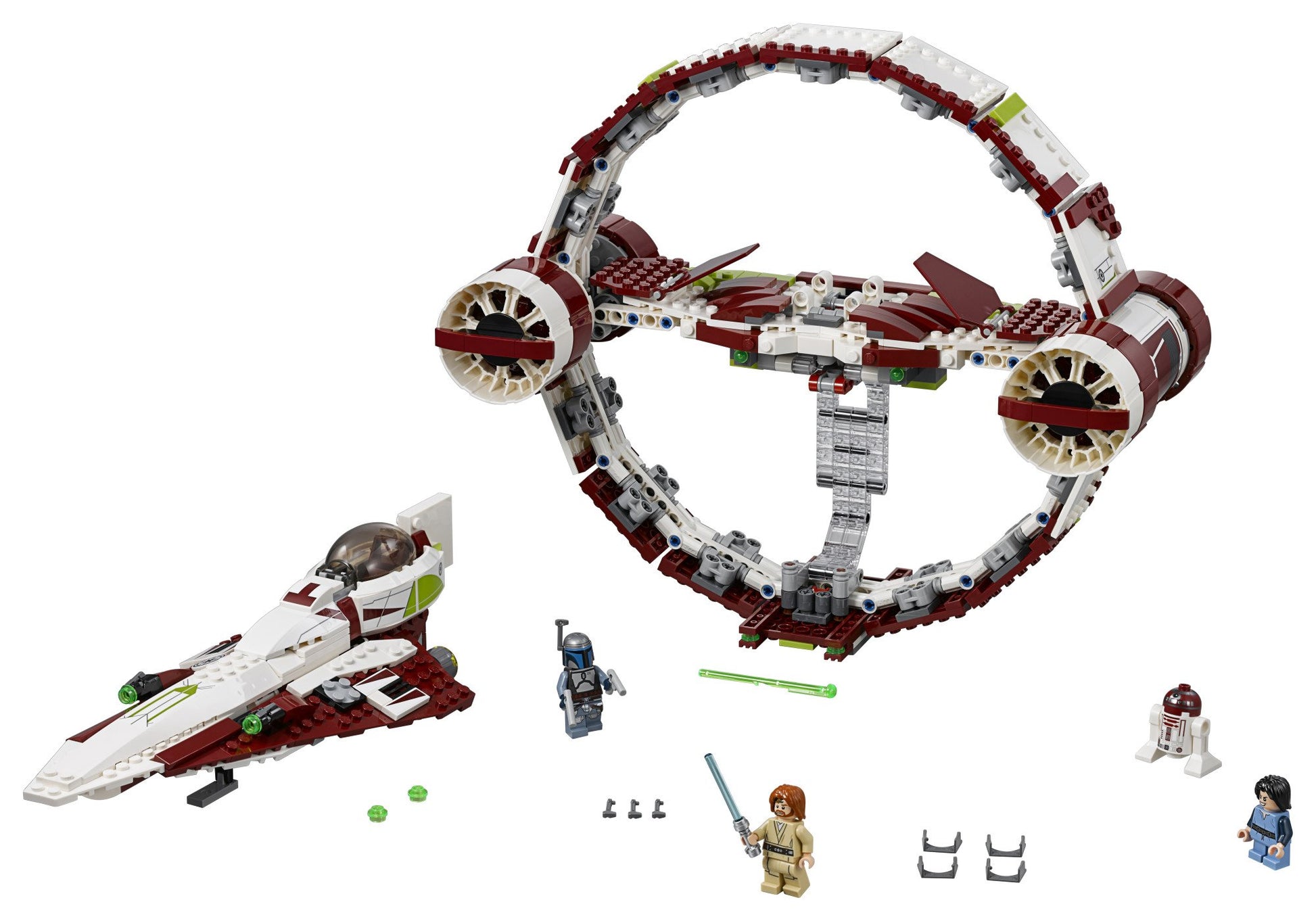 LEGO 6175769 Star Wars Jedi Starfighter with Hyperdrive 75191 Building Kit for 9 - 14 years (825 Pieces)