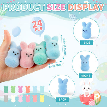 MPMIYVX Easter Basket Stuffers for Kids,Easter Egg Fillers, Cute Bunny Toys Easter Gifts for Kids, Party Favors Classroom Exchange, Easter Decorations