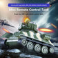 Ouhgnoh Mini WWII Gray German Tiger RC Tank Toy 1/72 Scale Model Electronic Radio Remote Control Vehicle Tank