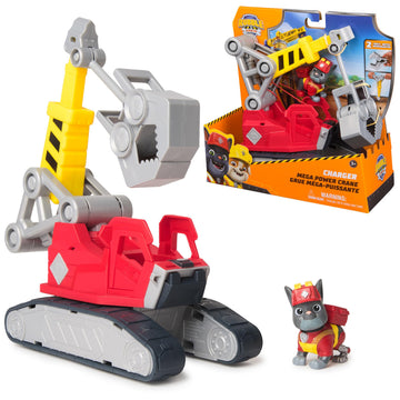Ruben & Compagnie - Powerful Charlie Crane - Collectable Paw Patrol Car Figurine - Cartoon Adventures Constructions - Paw Patrol Toy - Children's Car