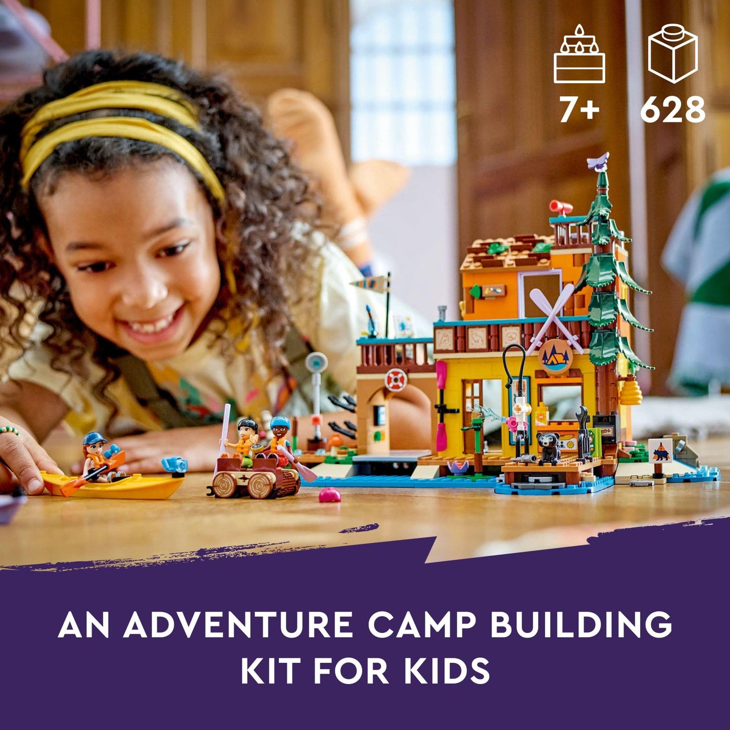 LEGO Friends Adventure Camp Water Sports Building Toy - Pretend Play Playset for Girls & Boys, Ages 7+ - Great Gift for Birthdays - with 3 Mini Dolls