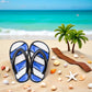 Blue 1/12 Miniature Beach Flip Flops Dollhouse Decoration Accessories, Dollhouse Decor, Dollhouse Accessories, Ornamental