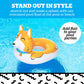 Giant Corgi Pool Float, Large Inflatable Animal Ride-in, Novelty Pool Party Lounger for Outdoor Summer Fun