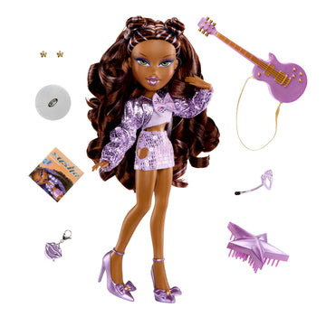 Bratz Pop Starz Sasha Fashion Doll with Accessories and Charm