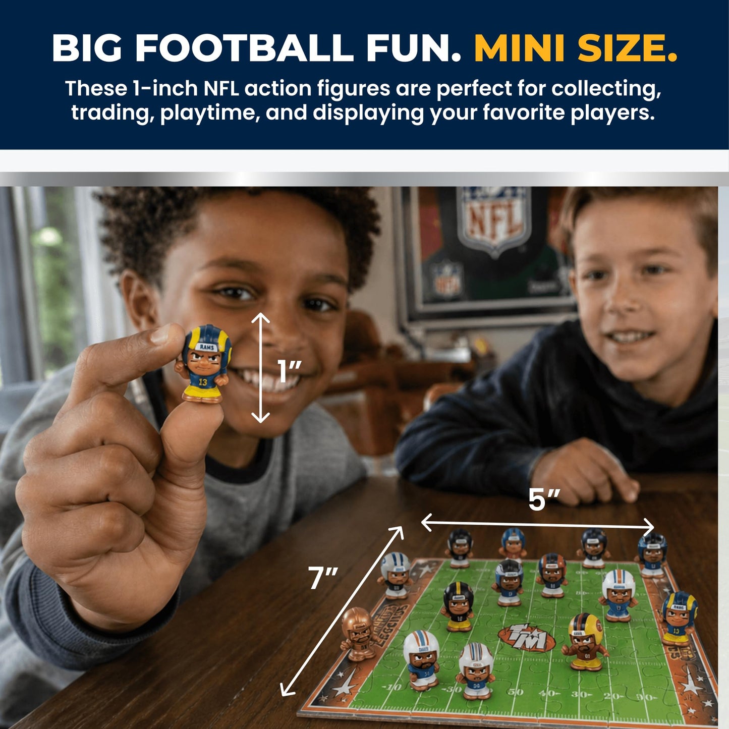 Party Animal TeenyMates NFL Football Legends Action Figures Gift Set