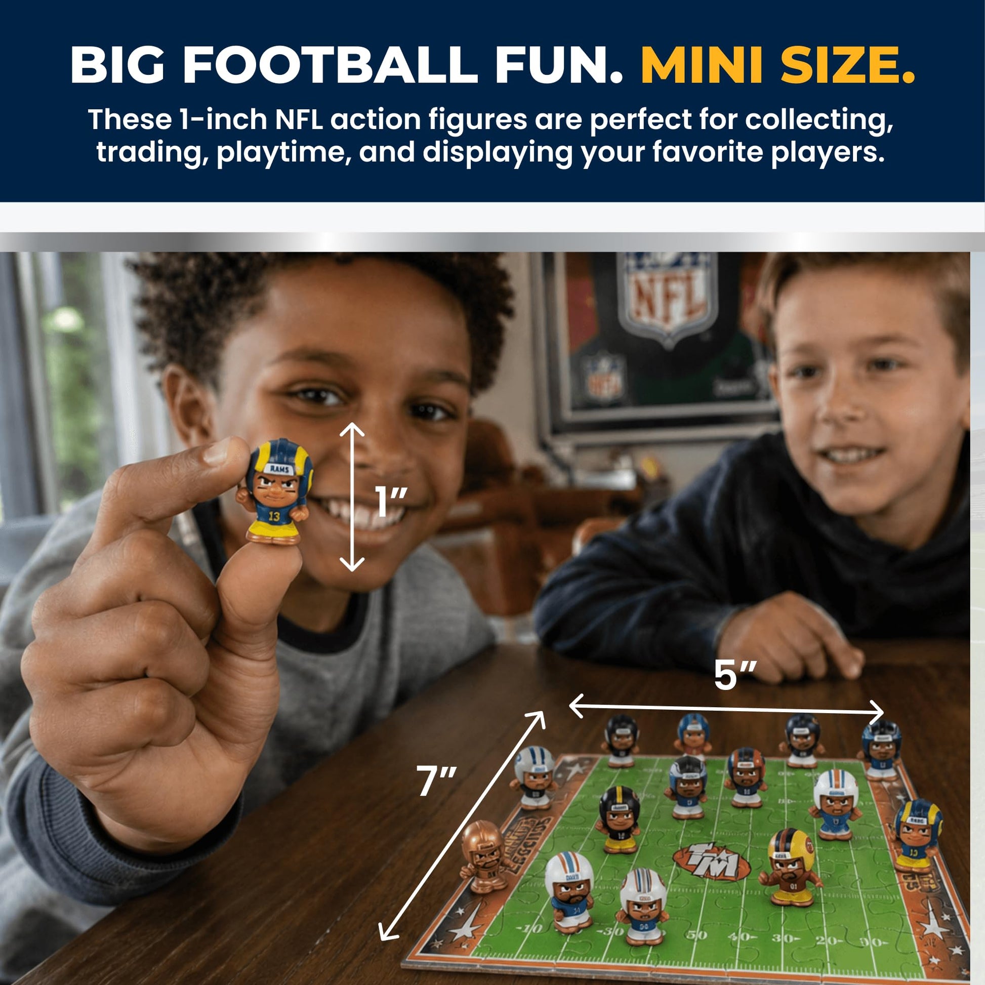 Party Animal TeenyMates NFL Football Legends Action Figures Gift Set