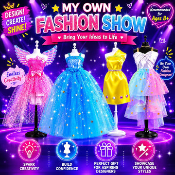 AGENTLAN Fashion Designer Kit, 900+ Dress Making Kit, DIY Craft Kit