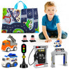 Weelozing Pull Back Truck Car Toddler Toy Set for 3 4 5 Year Old Boys and Girls with 2 in 1 Playmat Storage Bag, Kids Toys Age 3-5 Birthday Gifts