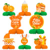 Cheereveal Little Cutie Baby Shower Decoration Little Cutie Table Centerpiece, Clementine Orange Honeycomb Centerpieces Tabletop Supplies