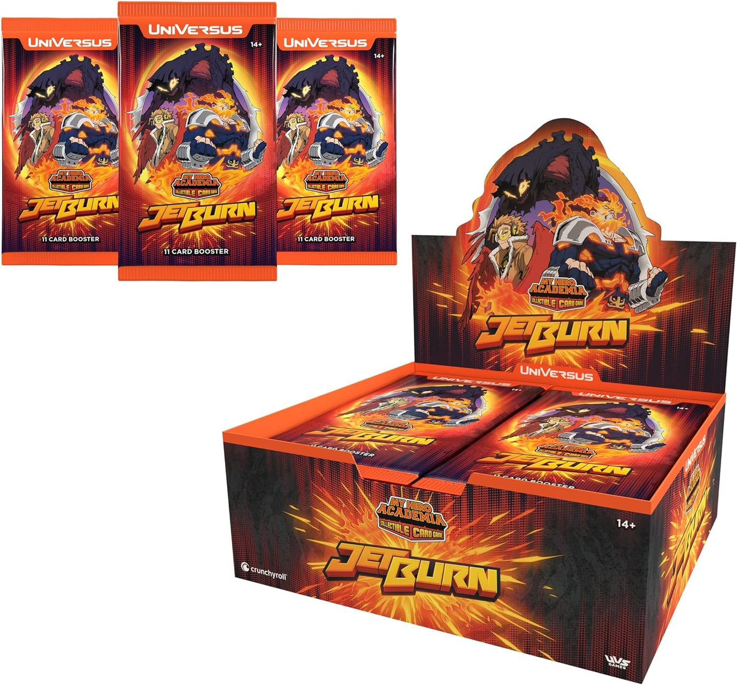 My Hero Academia Collectible Card Game Set 6: Jet Burn Booster Display