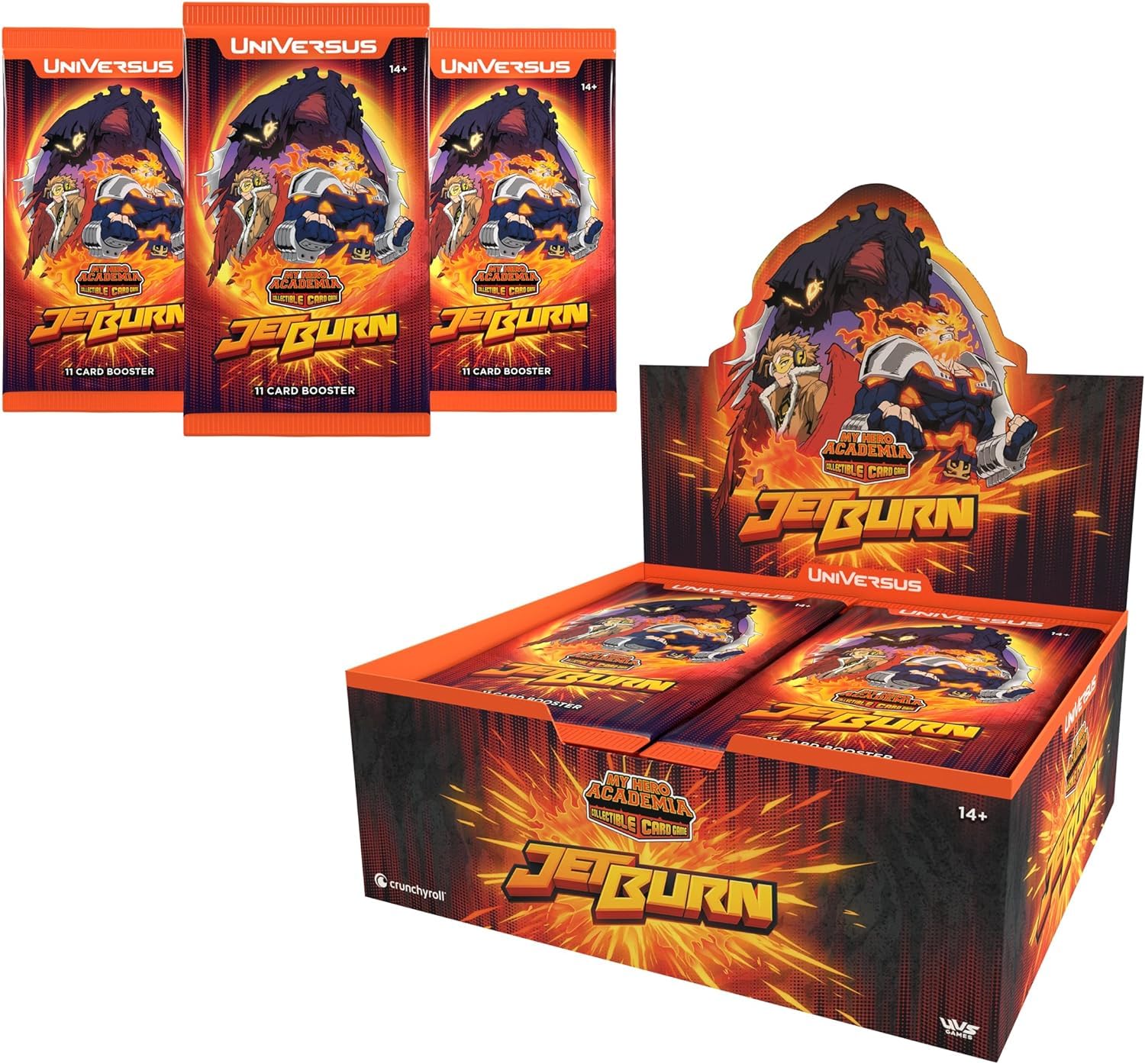 My Hero Academia Collectible Card Game Set 6: Jet Burn Booster Display