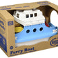 Green Toys Ferry Boat, Blue/White CB - Pretend Play, Motor Skills, Kids Bath Toy Floating Vehicle. No BPA, phthalates, PVC. Dishwasher Safe, Recycled