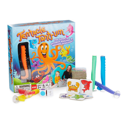 Continuum Games Tentacle Tantrum Fast-Paced Octopus Game of Matches and Squiddy Snatches | 2-6 Players, 20-Minute Play Time, Ages 3 and Up | Family