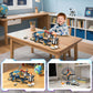 Utbttor 2 in 1 Space Roller Coaster Building Set with Rockets, UFO, Satellites, Space Capsules, Buildable City Park Friends Building Block Toys, STEM
