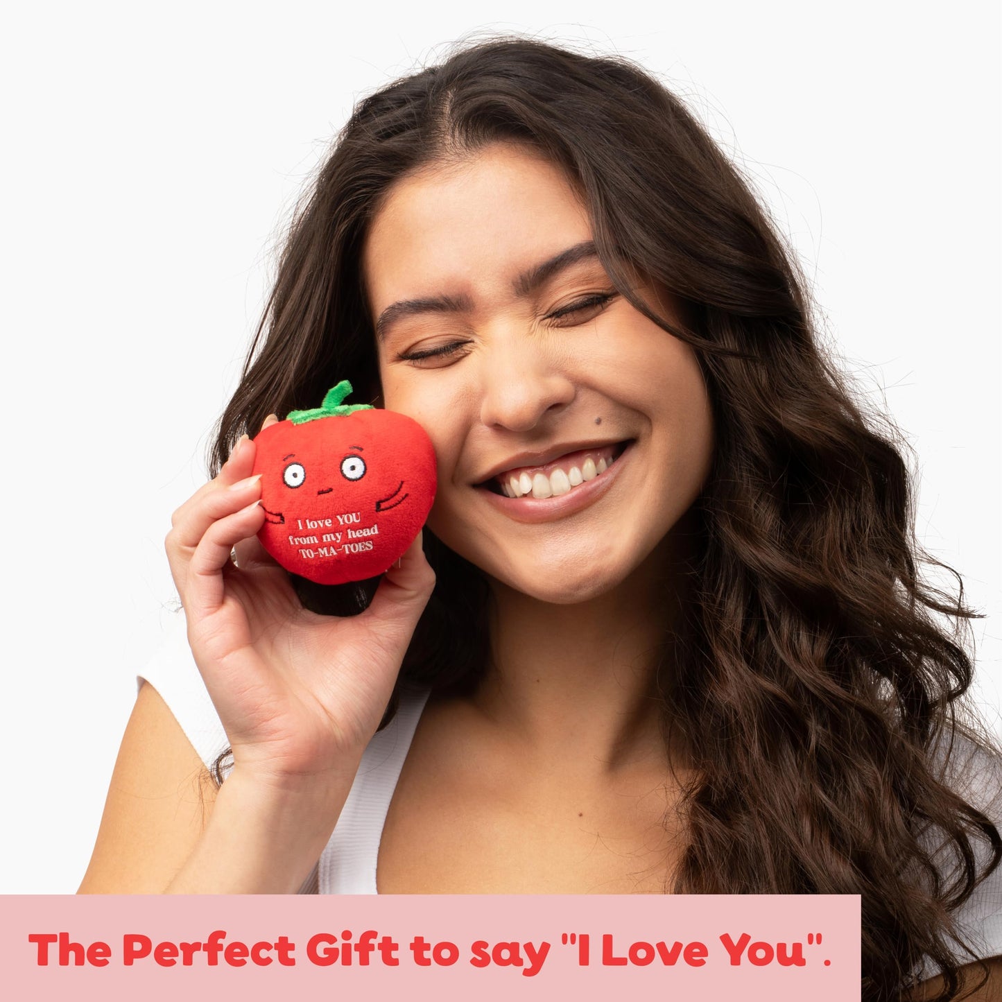 Tender Tomato Plushie - Super Soft Stuffed Animal | Valentine's Day Gift for Boyfriend, Girlfriend, Husband, Wife, Mom, Dad, Kids, or Best Friend