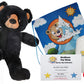 Make Your Own Stuffed Animal Benjamin The Black Bear Kit 16"- No Sew - Kit with Cute Backpack!
