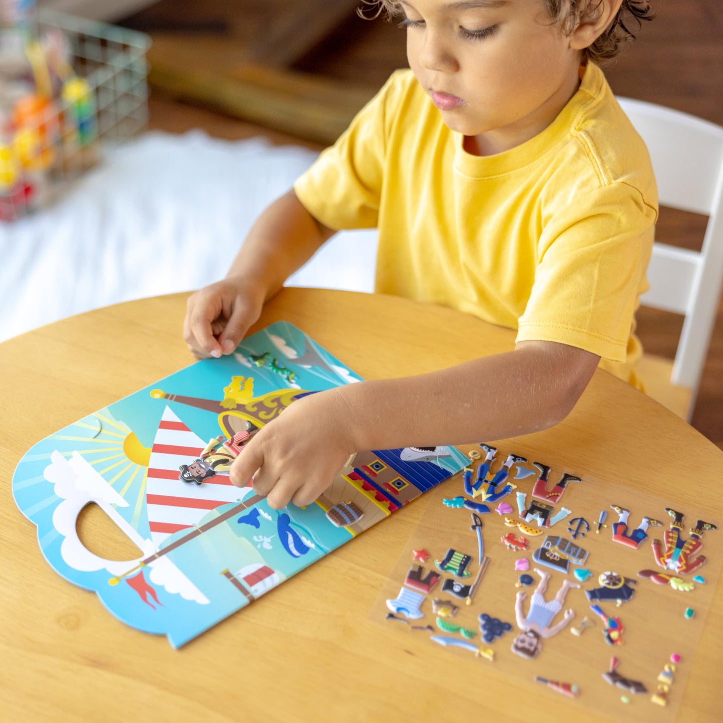 Melissa & Doug M&D Puffy Sticker Bundle - Pirates, Vehicles and Safari (Amazon Only)