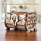 Varbertos 3D Wooden Puzzle Mechanical Treasure Box, Wood Creative Assembly Model Building Kits to Build for Adults and Teens, DIY Wooden Puzzle