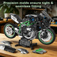 Flubecrux Technical Motorcycle Building Block Sets, 1:5 Motorbike Building Toys Collectible Display Model Kits with Display Stand Fathers Day Birthday