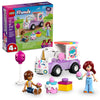 LEGO Friends Unicorn Cake Delivery Car Building Toy for Girls & Boys - Pretend Play Set for Preschool Kids, Ages 4+ - W/Paisley & Leo Minidolls &