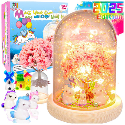 YOFUN Make Your Own Unicorn Night Light - Unicorn Craft Kit for Kids, Arts and Crafts Nightlight Project Novelty for Girl Age 4 to 9 Year Old