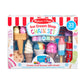 Melissa & Doug Ice Cream Shop Chalk Set, 33-Piece Outdoor Sidewalk Art Kit
