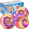Activ Life Ultimate Skip Ball, Large 3" - 2 Water Skip Balls with 1 Skip Disc (Tie-Dye) - Water Bouncing Ball Set for Beach, Pool & Lake Games - Fun