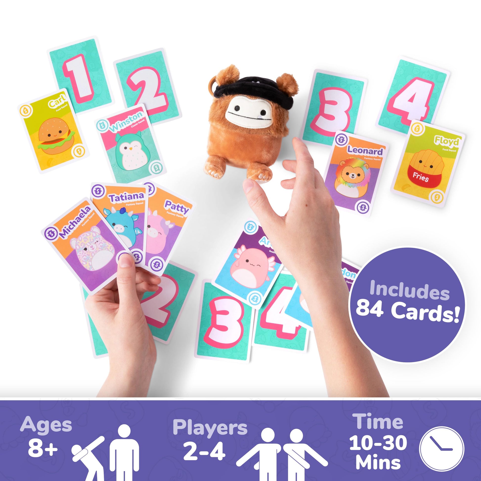 Squishmallows Take4 by Relatable, Exciting Games, Board Games and Card Games for Family Gatherings, Great for Kids Games, Includes 1 Exclusive
