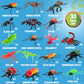 SCS Direct Bug Toys 30PCS - Large Insect & Spider Figures Playset with Grasshoppers, Beetles, Arachnids & Crawly Bugs - Realistic Plastic Animal Toys