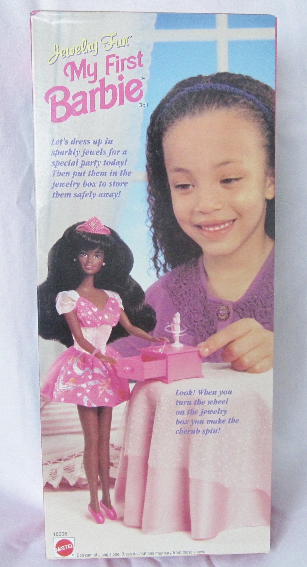 Jewelry Fun My First Barbie Doll African American 1996 Mattel #16006