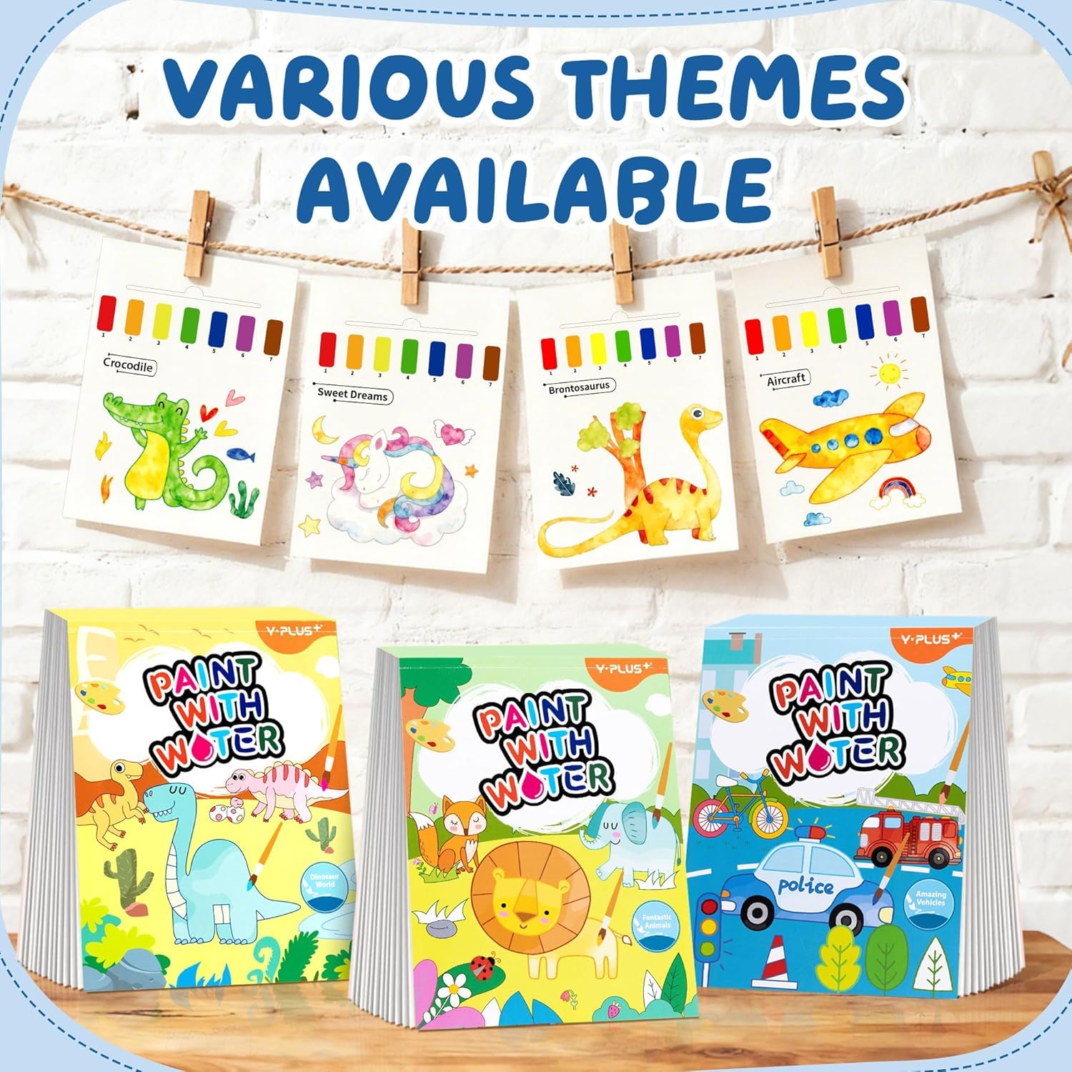 YPLUS Paint with Water Coloring Books for Toddlers 1-3 2-4 Animals