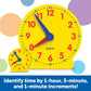 Learning Resources Classroom Clock Kit - Preschool Must Have, Teaching Time Activity , About Flash Time Cards, Montessori Toys, Math Manipulatives
